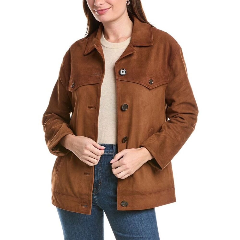 Walter Baker Womens Sullivan Leather Jacket, Brown